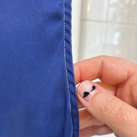 Quince Women's Blue Washable Silk Stretch Sleeveless Top Size Small - Picture 9 of 12